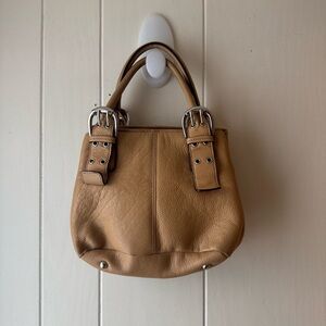 TIGNANELLO Tan Leather Double Handle Women’s HandBag